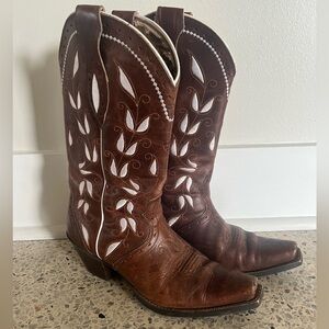 Ariat Sonora Brown Leather Western
Cowboy Boots Women's 8B